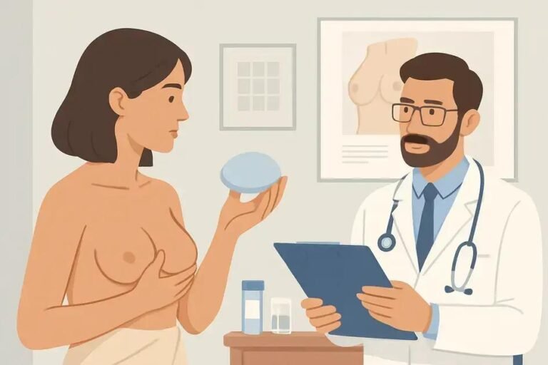 Implantes mamários e segurança: exames e avaliação antes da cirurgia